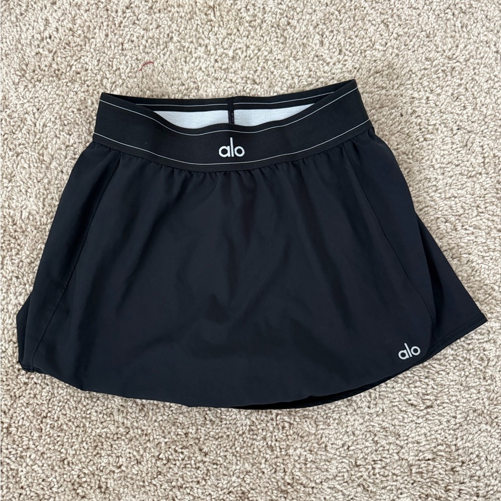 ALO Yoga Black Tennis Skirt/Skort